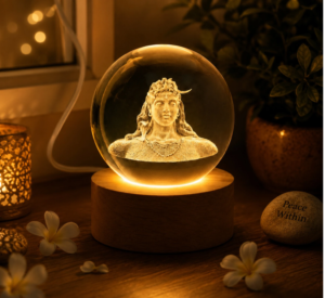 Divine 3D Adiyogi Shiva Crystal Ball Lamp (Buy 1 Get 1 Free)