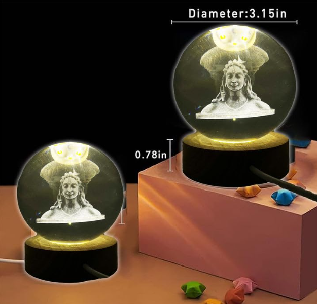 Divine 3D Adiyogi Shiva Crystal Ball Lamp (Buy 1 Get 1 Free) - Image 4